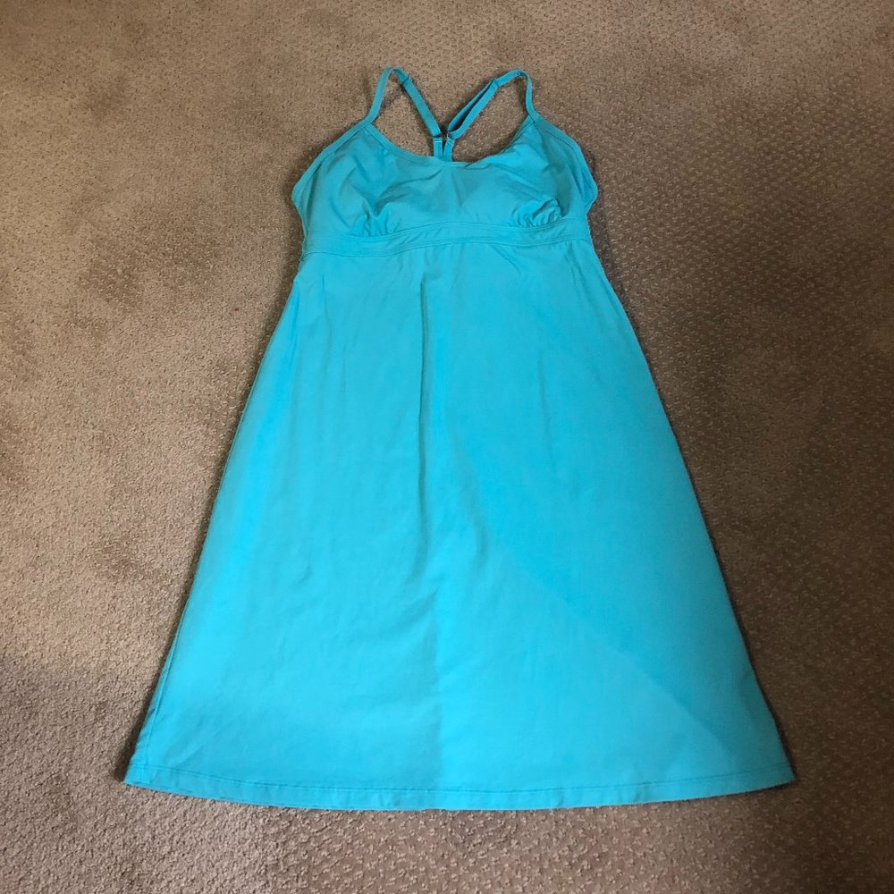 Athleta Shorebreak Swim Dress in Aqua